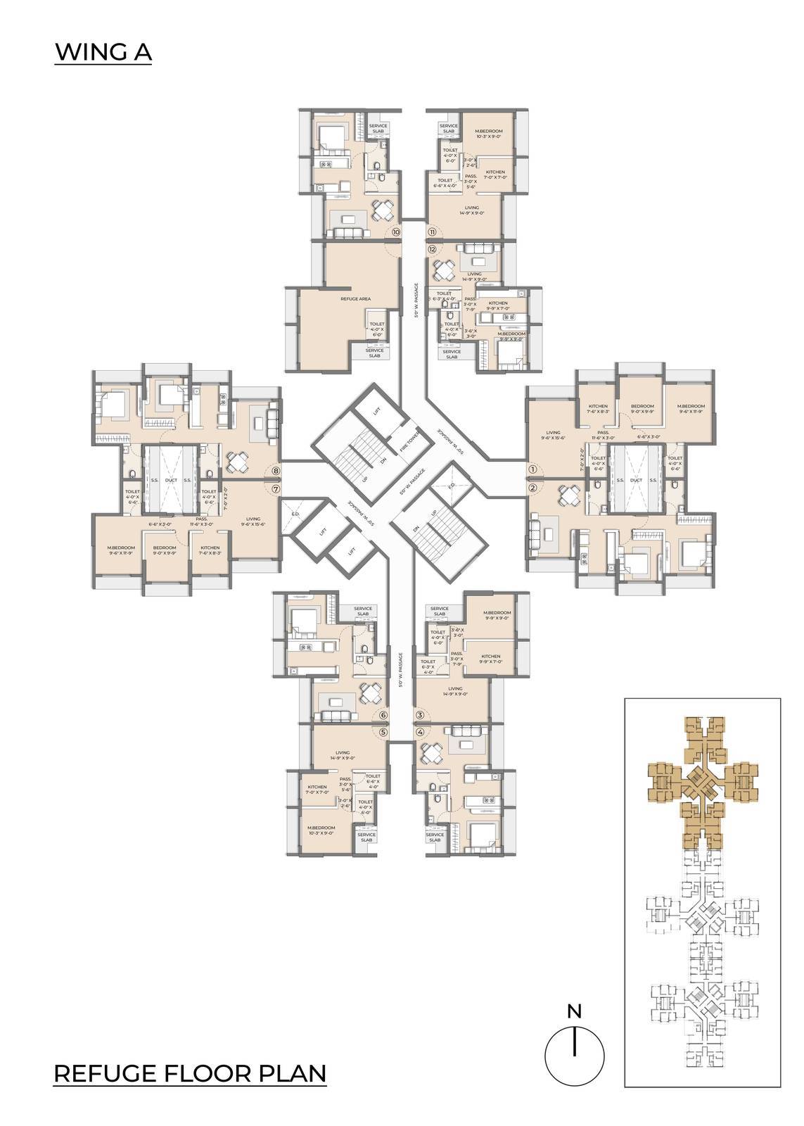 2D_Refuge Floor Plan - Wing A